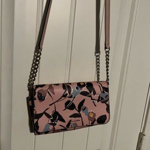 Kate Spade Cameron flap Crossbody Purse in pink multi floral